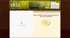 Desktop Screenshot of ekia-cosmetiques.com