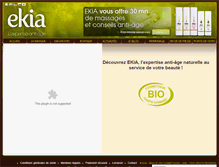 Tablet Screenshot of ekia-cosmetiques.com
